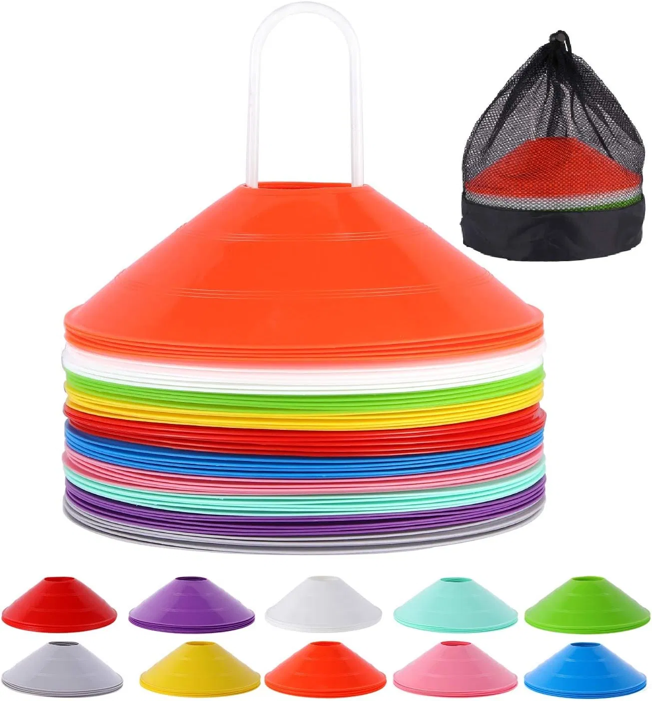 New Design PE Material Soccer Field Marker Discs for Football Agility Training