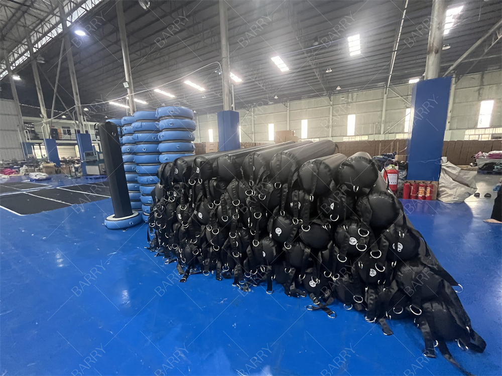 Parkour Gym Training Equipment Air Track Air Piston Ninja Warrior Obstacle Course Inflatable Obstacle for Kids