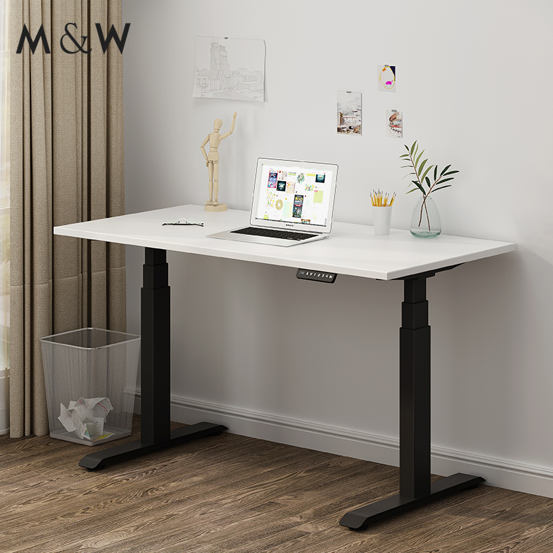 M&W Motor Height Adjustable Computer Table Converter Ergonomic Electrically Electric Standing Desk