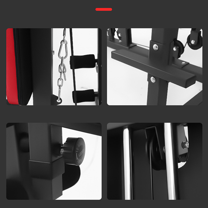 Indoor Three Station Gym Machine Multi Functional Home Gym Body Building Equipment Mutli Function Station