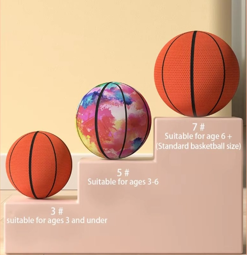 Soft Foam Silent Basketball Indoor Sports Toy with Durable Fabric Cover