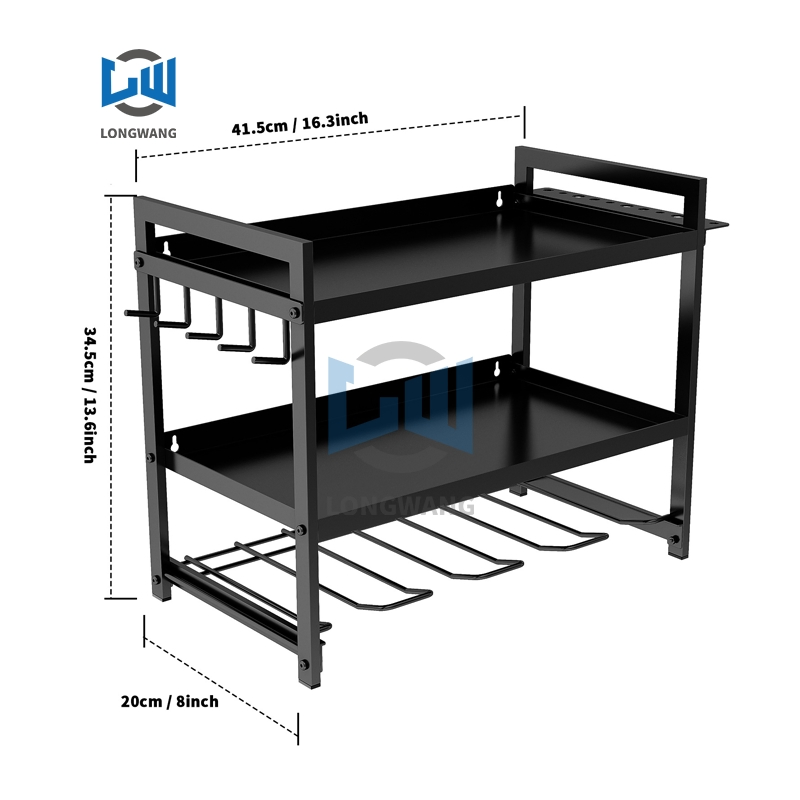 Wall-Mounted Power Tool Storage Rack Heavy-Duty Floating Storage Rack Hand Drill Screwdriver and Tool Storage Rack