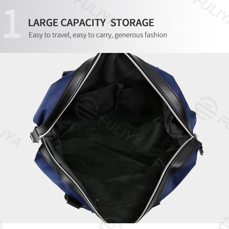 Fuliya Portable Fitness Gym Bags for Men Waterproof Nylon Waterproof Large Luggage Business Travel Duffel Bag