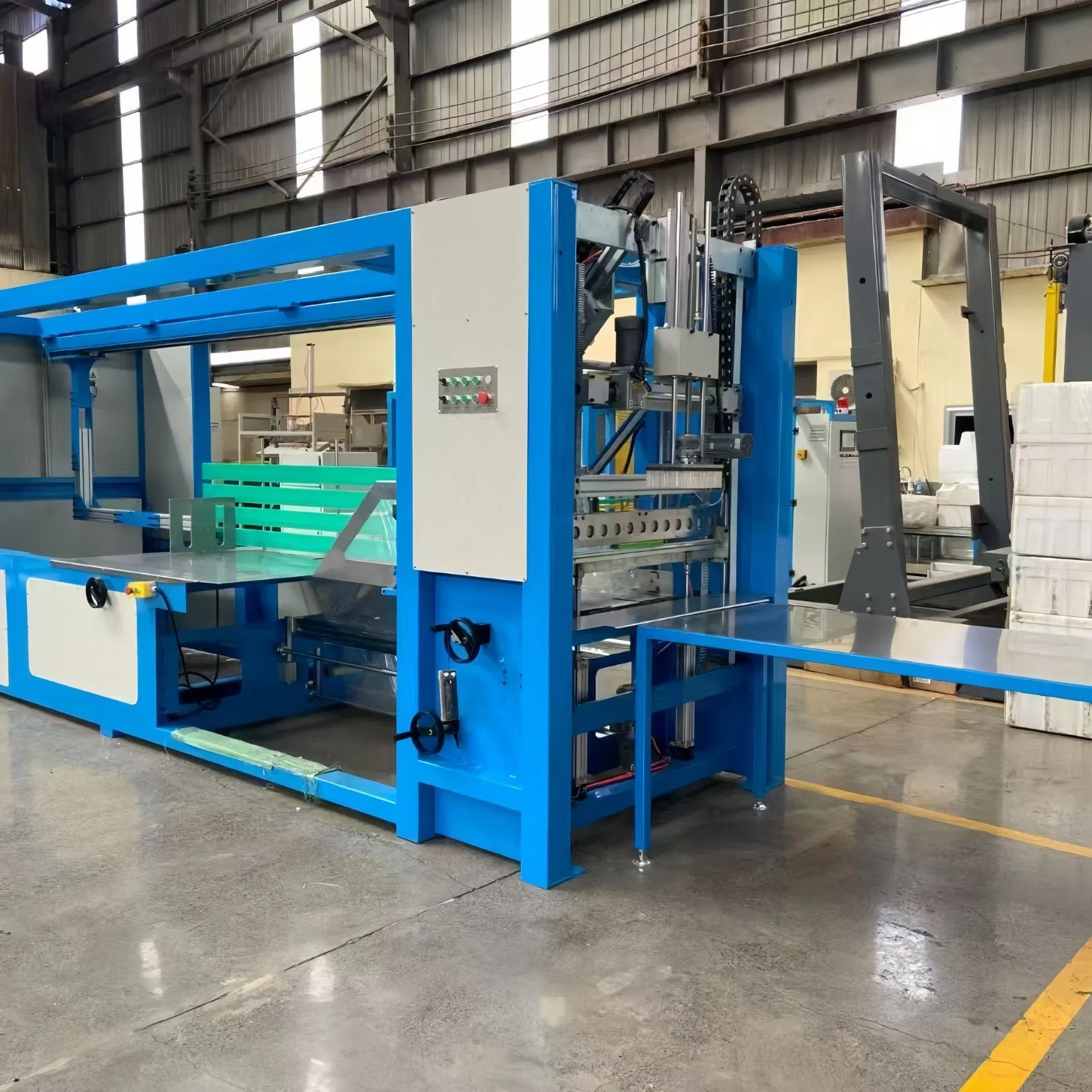 Multi-Station EPS Product Wrapping Equipment with Vision Recognition System and Adaptive Packaging Algorithms