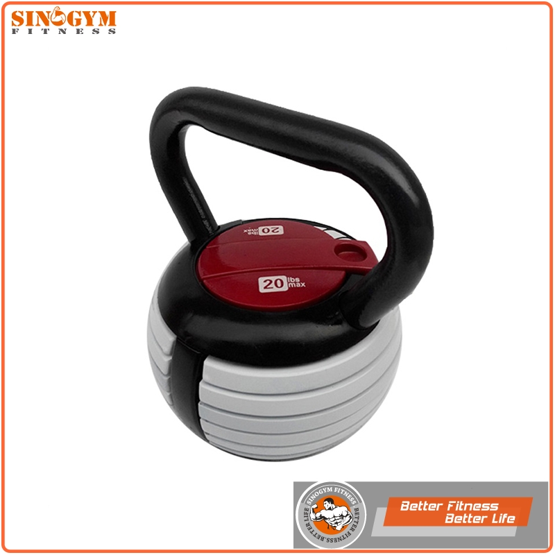 Adjustable Gym Fitness Training Weight Kettlebell Set with Solid Steel Weight Plate