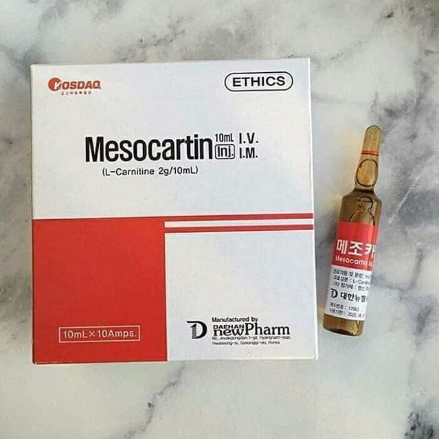 Mesocartin Inj. L-Carnitine 2g L-Carntine for Weight Loss and Fat Burning