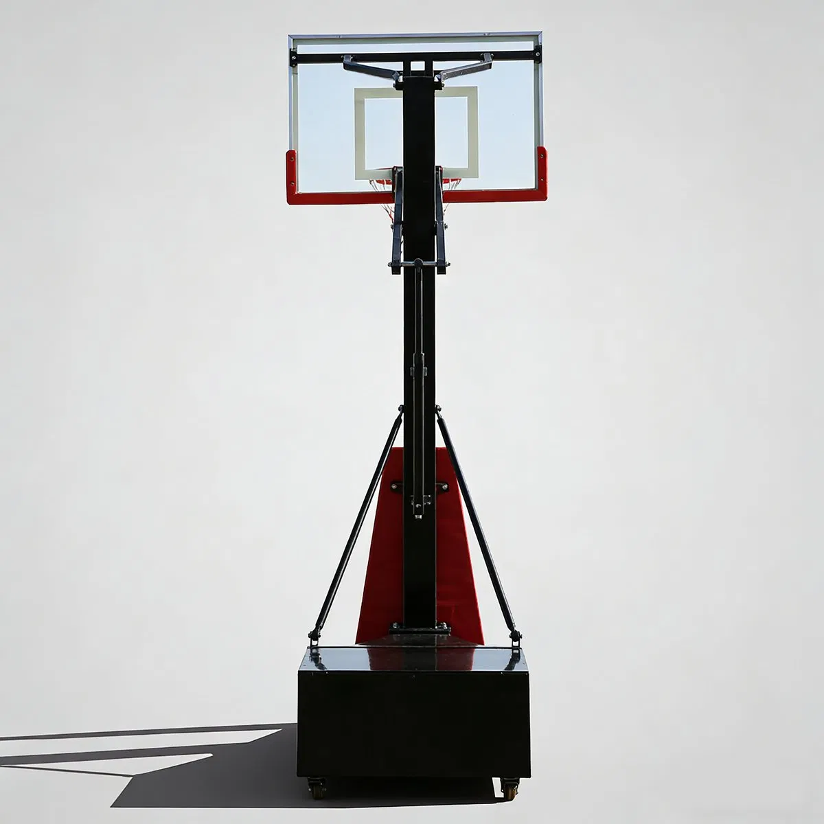 Professional Portable Height Adjustable Basketball System for Adults Youth Kids with Manual Crank Rotation Stand Indoor Outdoor Training Gear
