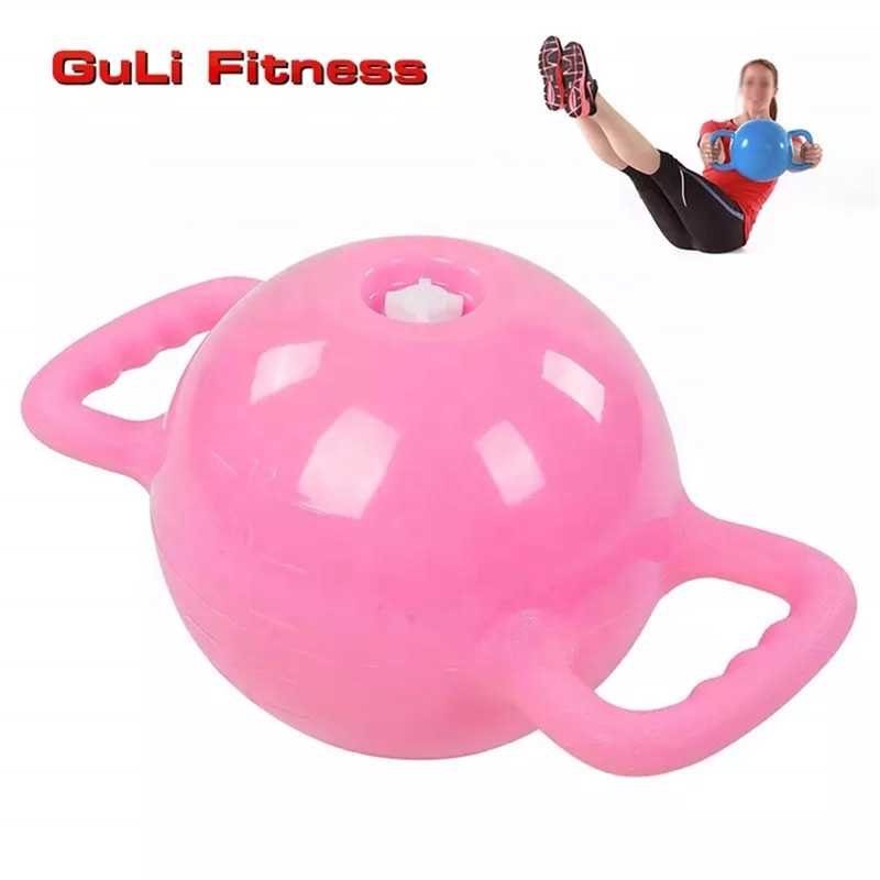 Dual Handle Dumbbell Adjustable Weight PVC Water Filled Kettlebell