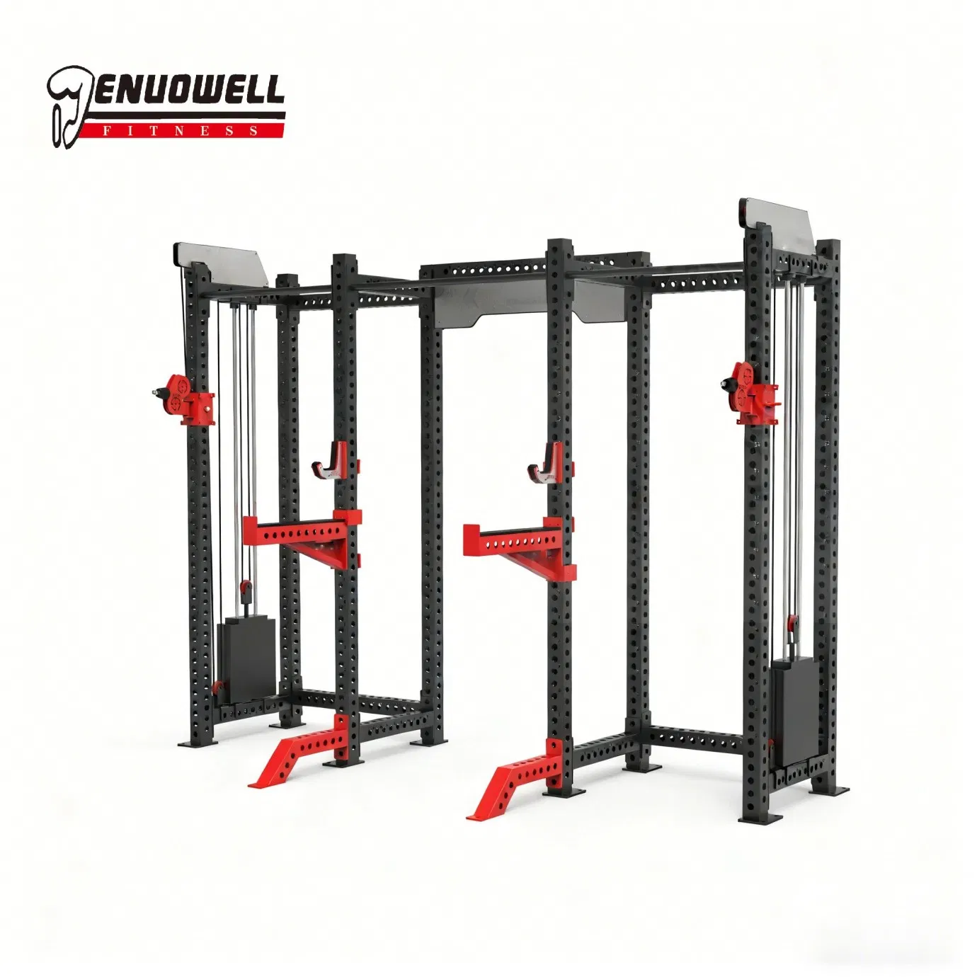 Adjustable Home Fitness Tower with Durable Stainless Steel Hooks and Customizable Resistance Weight Multi Gym
