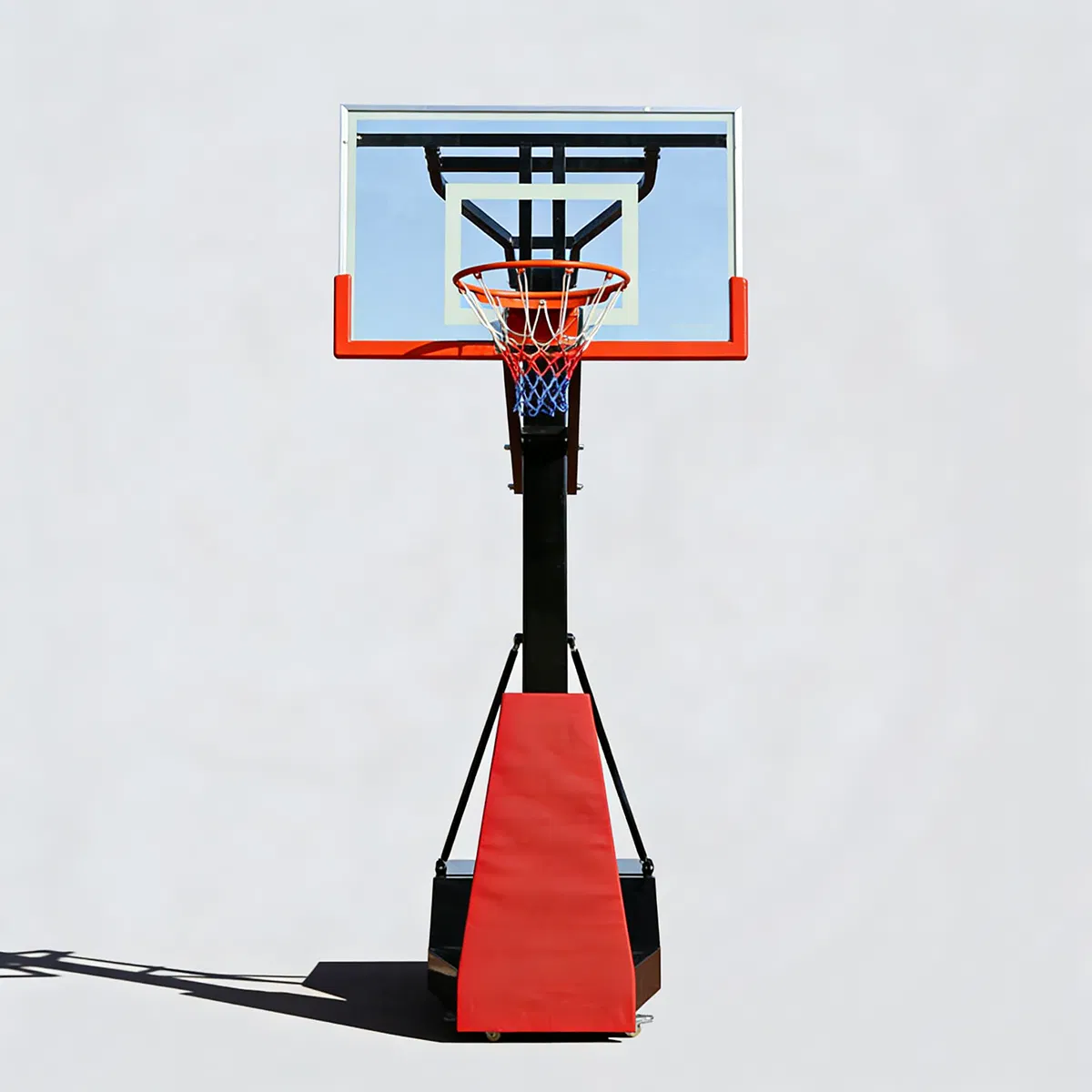 Professional Portable Height Adjustable Basketball System for Adults Youth Kids with Manual Crank Rotation Stand Indoor Outdoor Training Gear