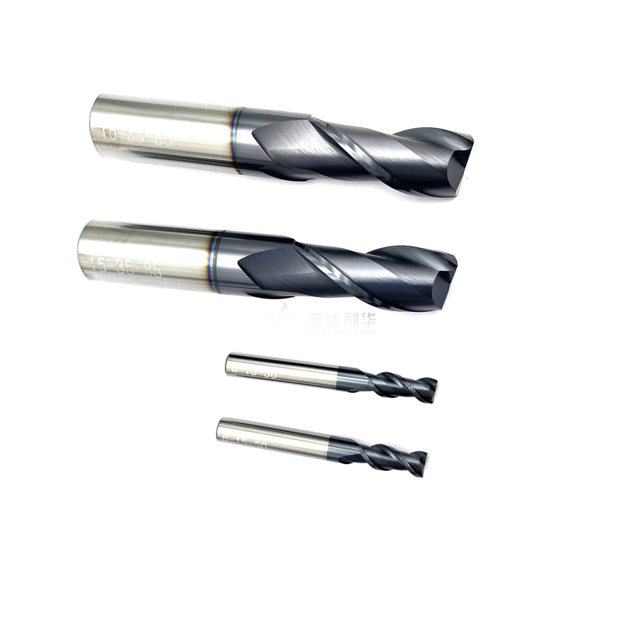 HRC65 Carbide End Mills 2 Flutes Micro Ball Nose End Mills CNC Cutting Tools