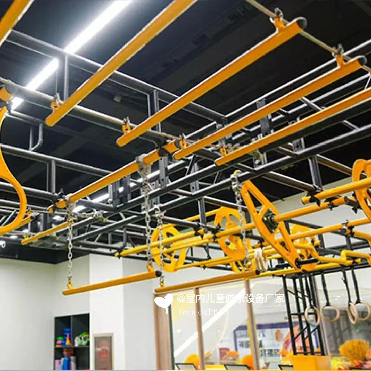 Adjustable Indoor Playground Ninja Training Warrior Track Set Enhances Kids' Strength &amp; Agility