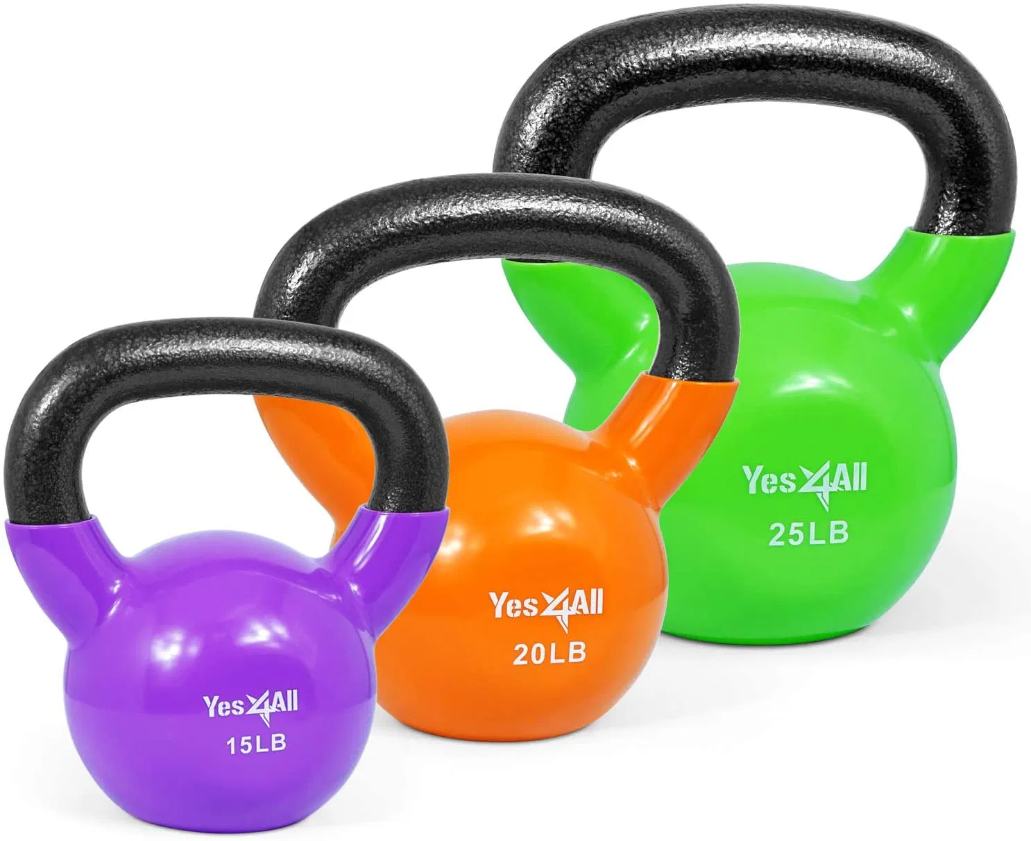 Adjustable Endurable Fitness Gym PVC Handle Kettle Bell