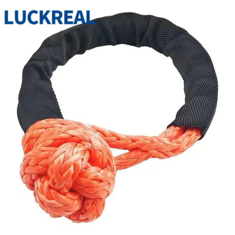 38000lbs Colorful off-Road Winch Soft Recovery Rope Shackle UHMWPE Emergency Tool for 4X4 Towing