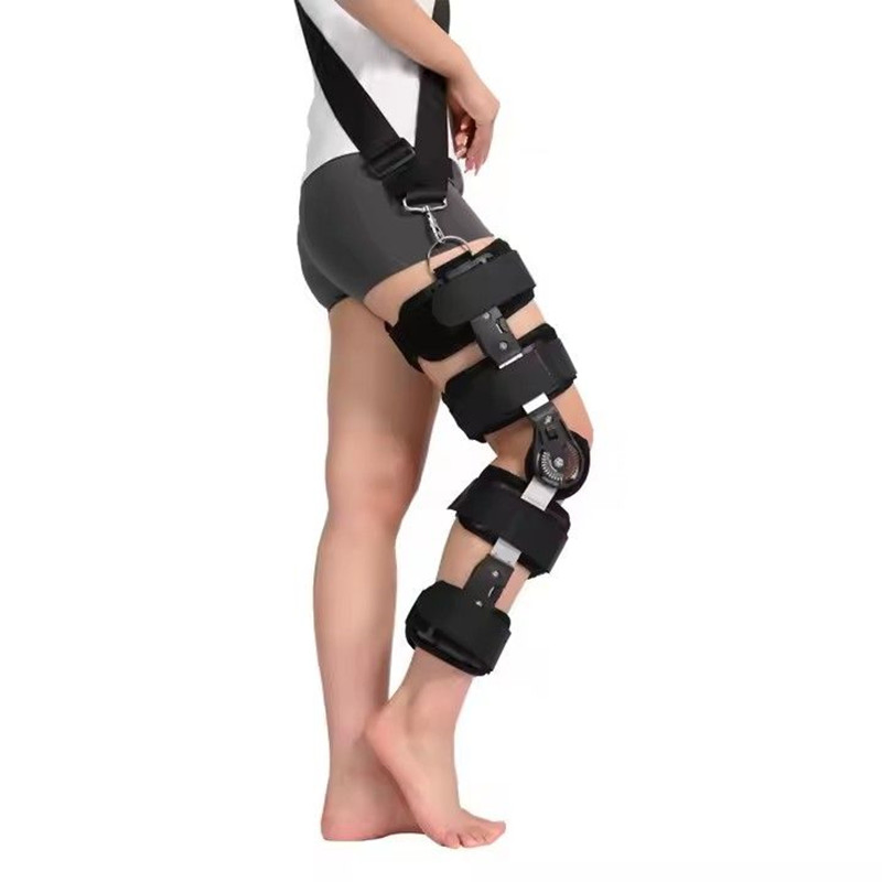 OEM Telescoping Hinged Knee Orthosis Brace Medical Orthopedic Knee Immobilizer Post Knee Support for Injury Rehab