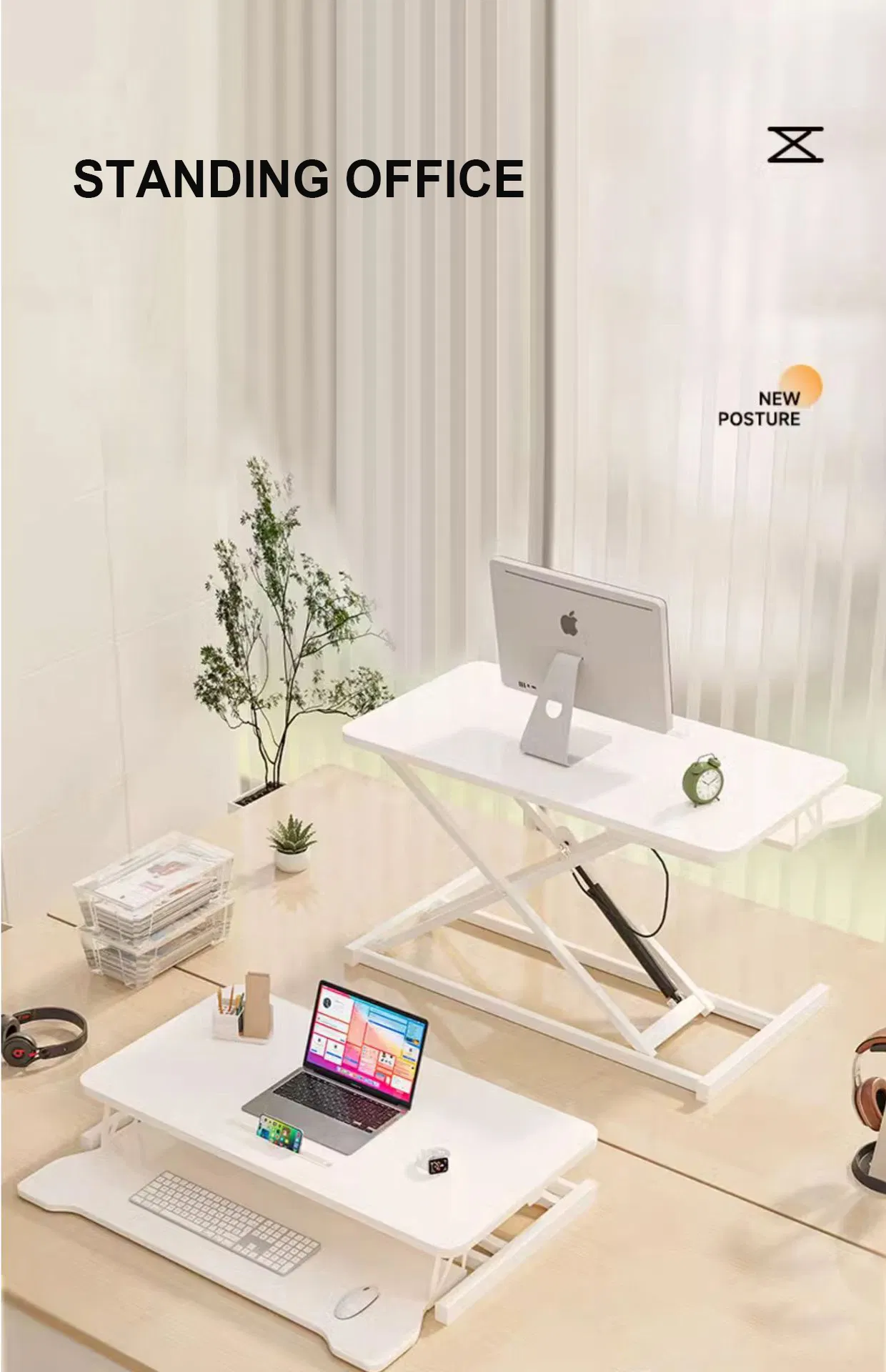 Pneumatic Lifting Desk