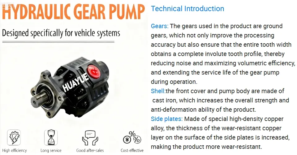 Hydraulic Gear Pump Detailed Photo