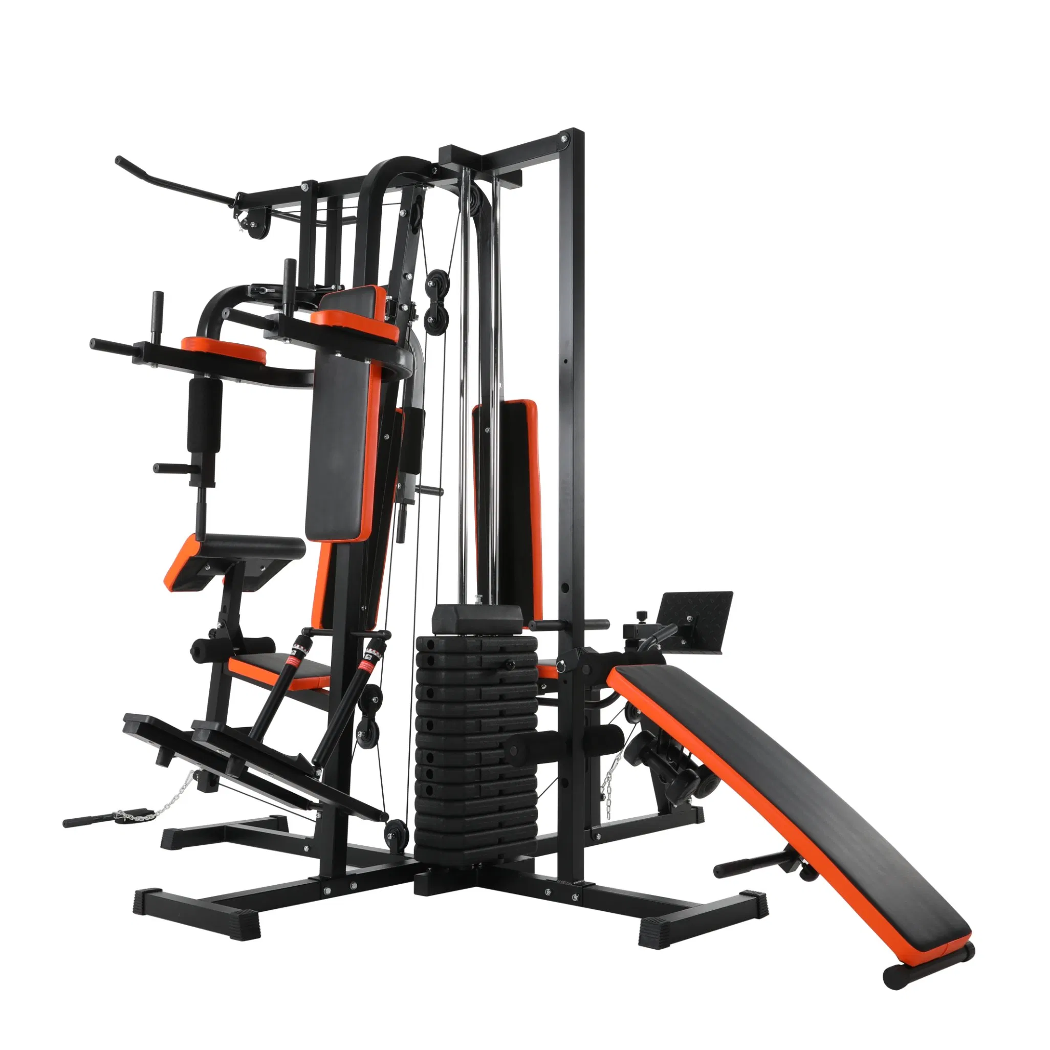 2025 Commercial Home Gym Equipment 100 Kgs Weight Stack with Four Station