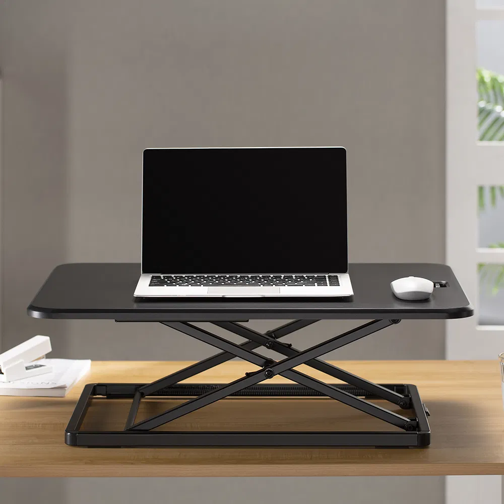 China Height Adjustable Sit Stand up Converter Foldable Computer Laptop Standing Desk for Home Office