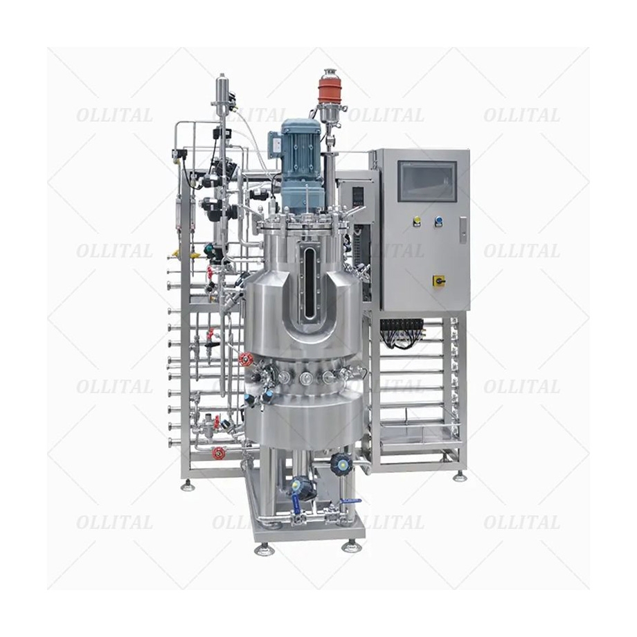 Ollital Automated Bioreactor Fermentation for Lab with PLC and Touchscreen Control