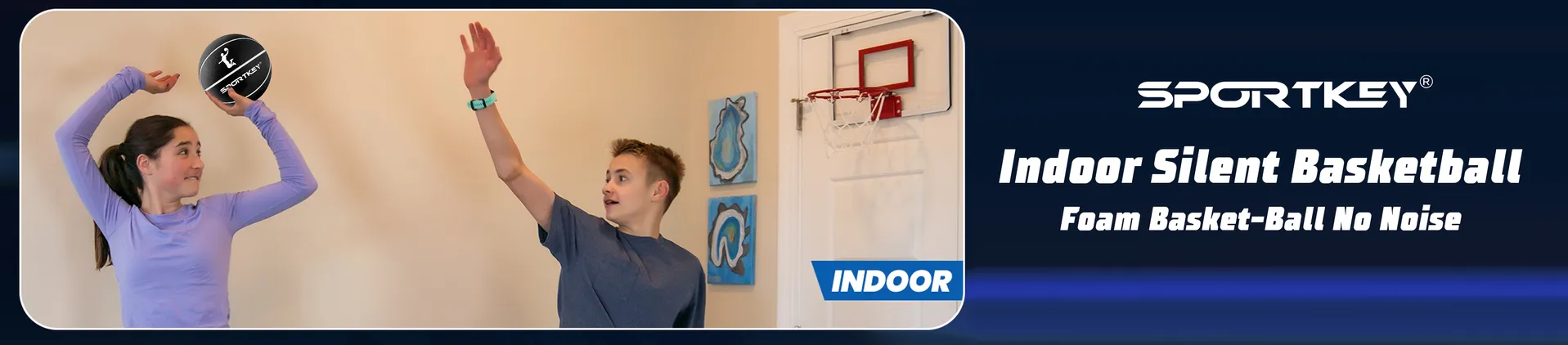 Silent Basketball- Soft Foam Indoor Basketball Soundless for Quiet Dribbling and Indoor Training