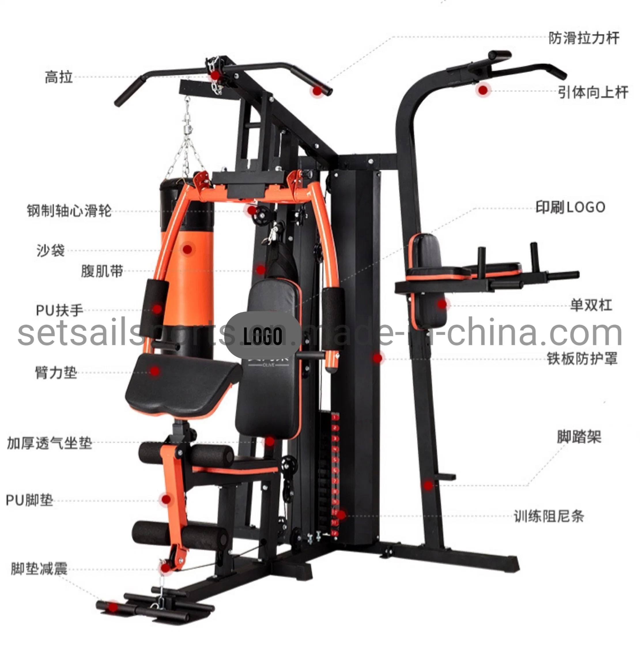 Home Gym Multi Functional 3in1 Integrated Full Body Strength Training for Wrist Force Chest Training