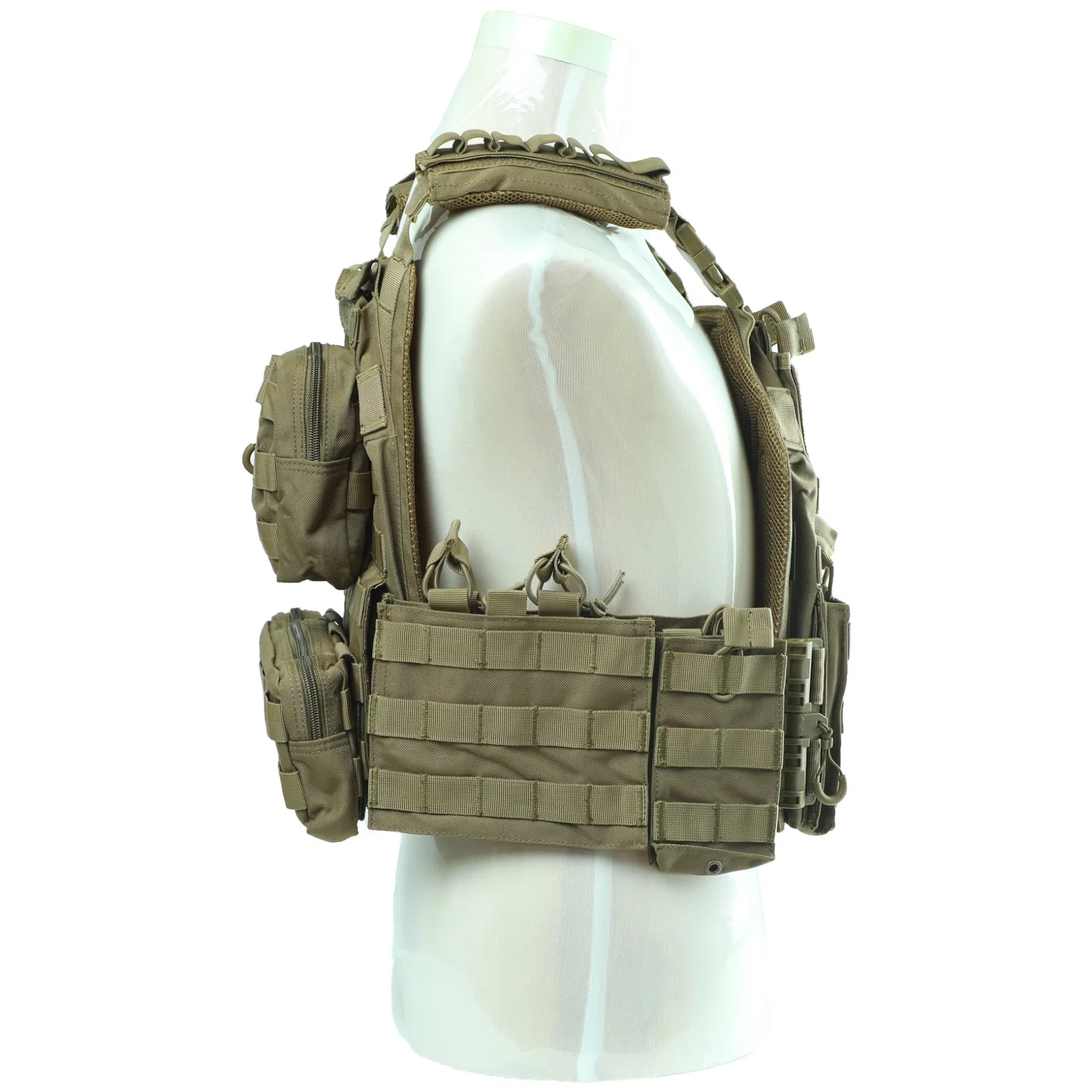 Outdoor Sport Green Combat Hunting Protection Vests Molle Tactical Plates Carrier Vest