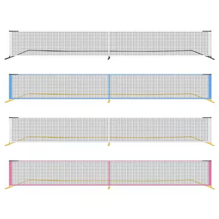 Professional Steel Removable Pickleball Training Net Set Pickleball Net Post System for Sale