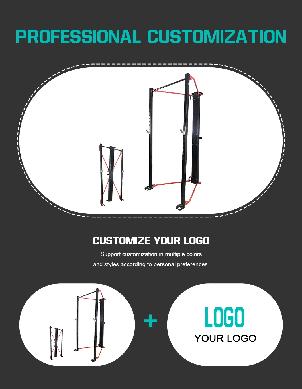 Wall-Mounted Fitness Equipment Power Cage 2