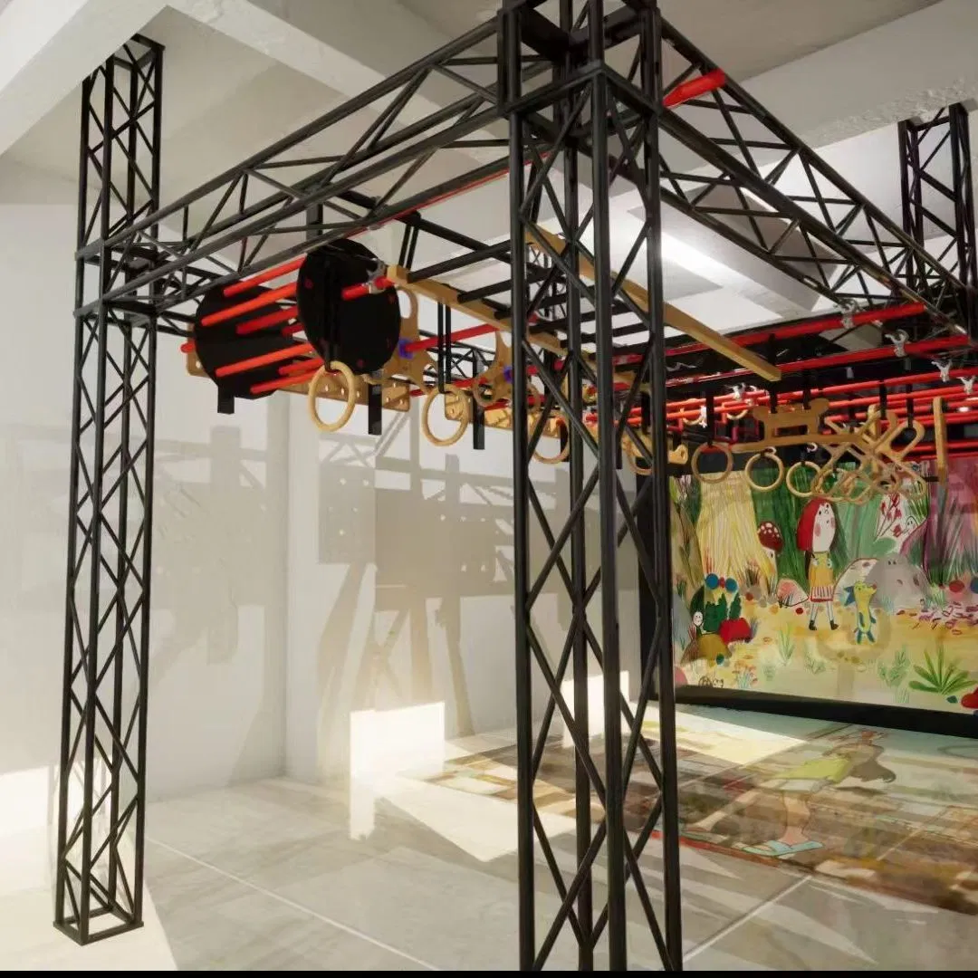 Adjustable Indoor Ninja Training Warrior Track Kit for Playground Enhances Child's Strength