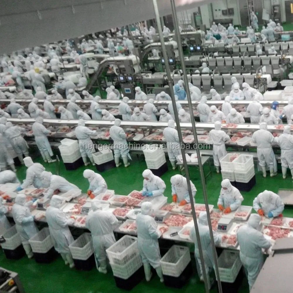 Deboning line for hind legs