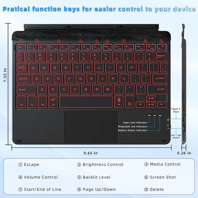 Surface Go Keyboard View 2