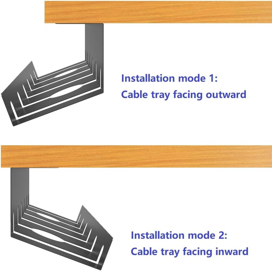 Power Strip Management No Drill Under Table Organizer Cable Storage Holder
