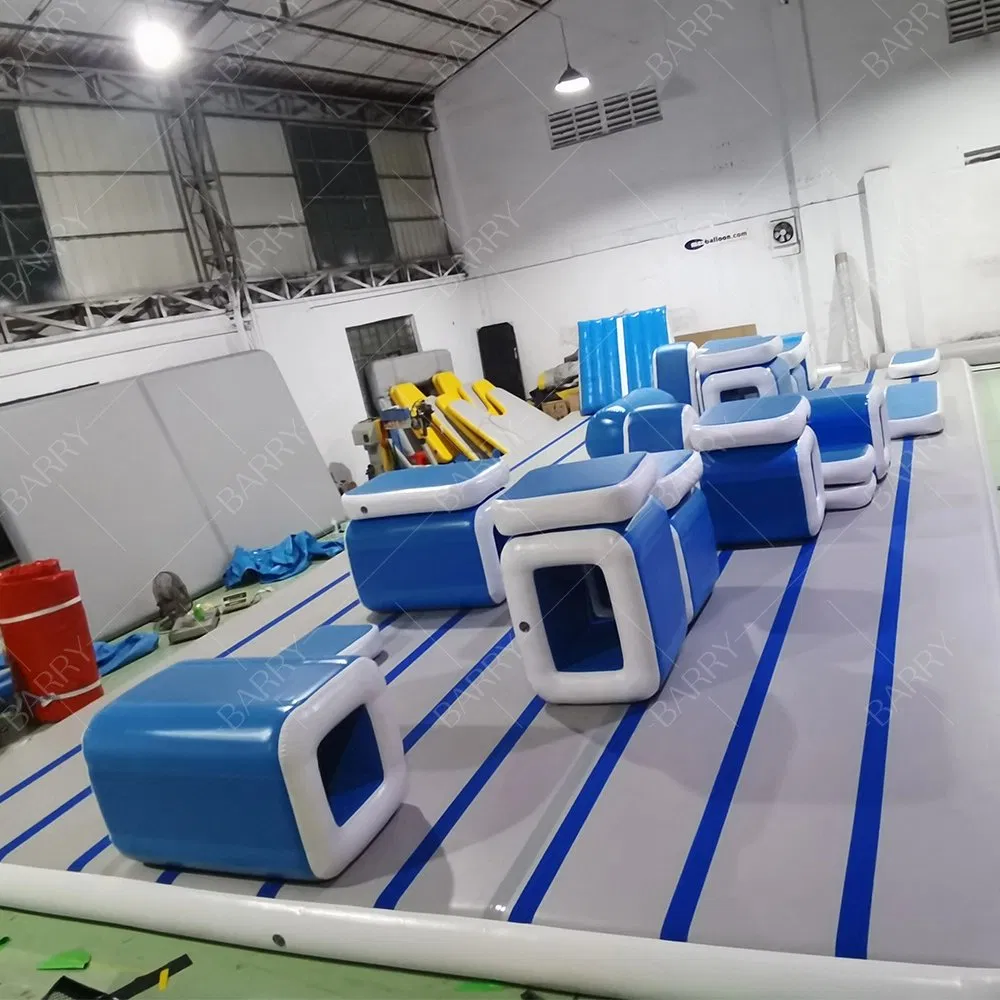 Commercial PVC Air Track Crawl Bridge Parkour Gym Training Equipment Ninja Warrior Obstacle Course Inflatable Obstacle