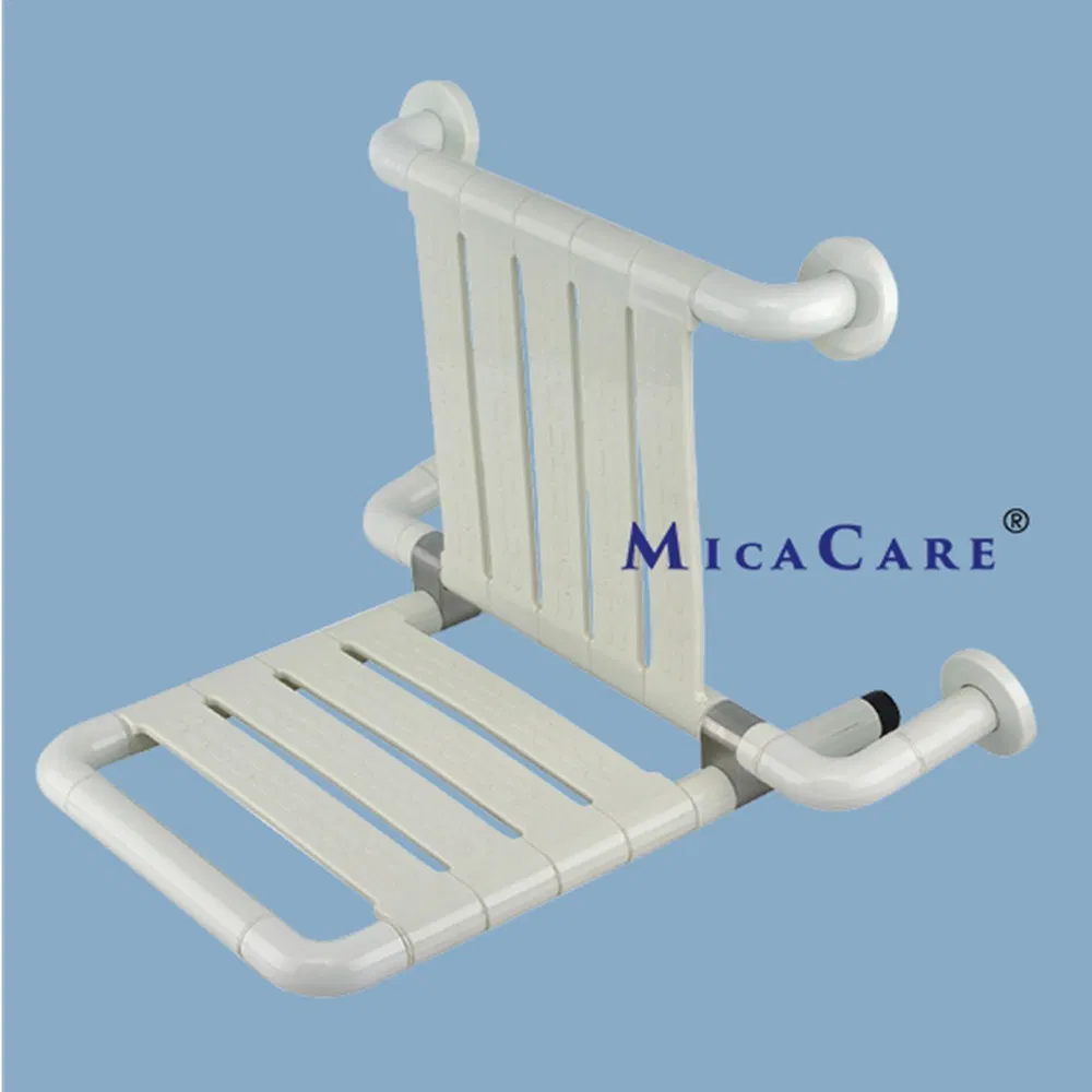 Ergonomic White Toilet Back Support with Grip Technology