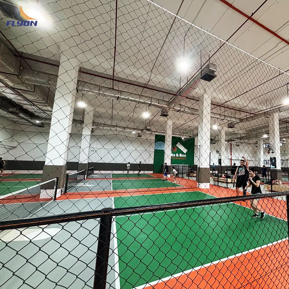 Professional Pickleball Court System with Durable Surface, Regulation Net and Boundary Lines