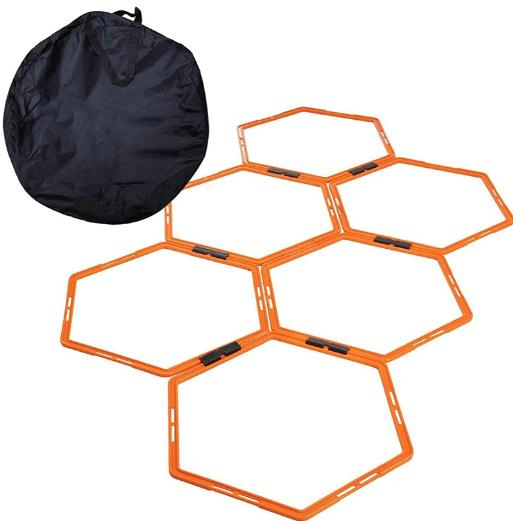 Sport Equipment Hex Ring for Foot Training Agility Hurdle