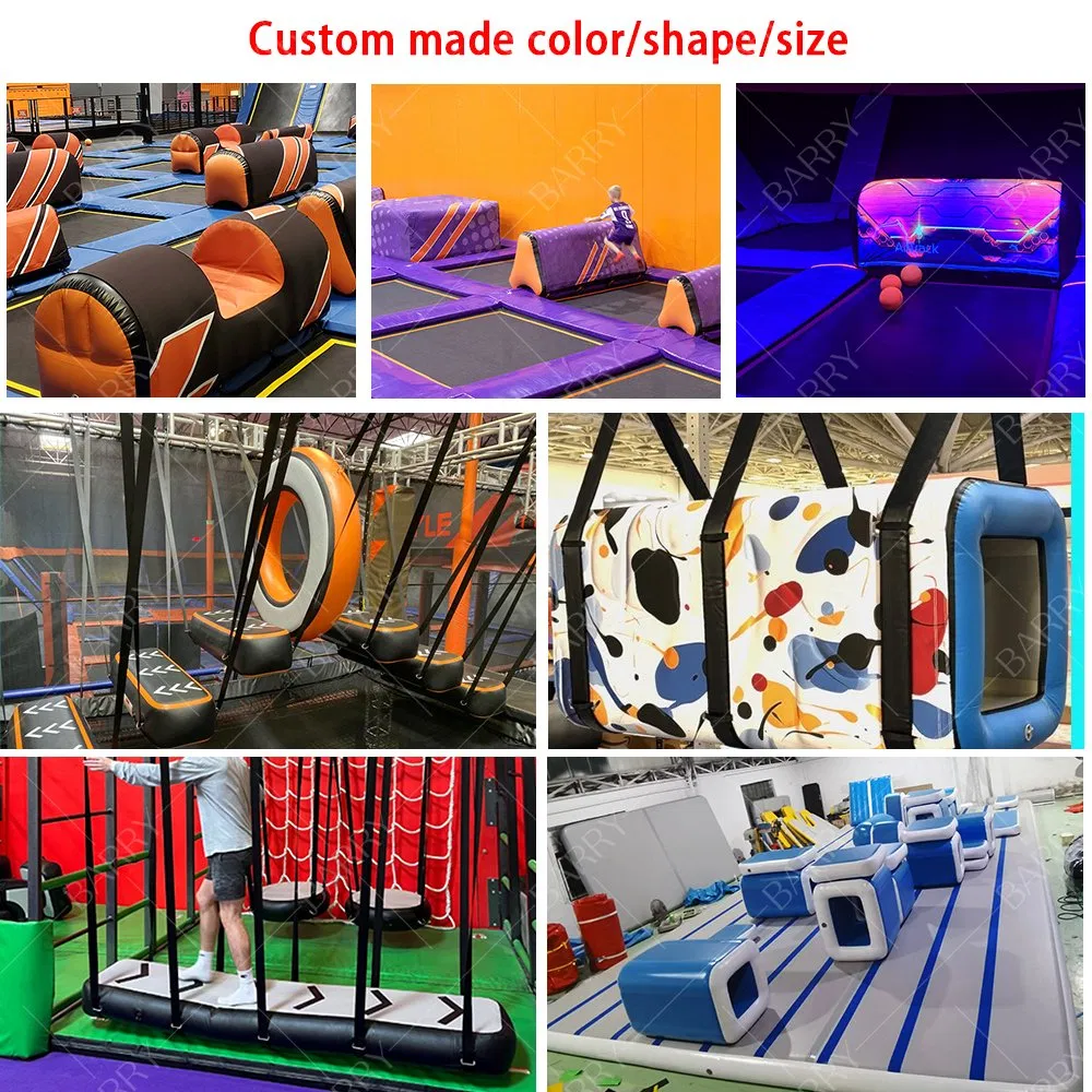 Commercial PVC Air Track Crawl Bridge Parkour Gym Training Equipment Ninja Warrior Obstacle Course Inflatable Obstacle