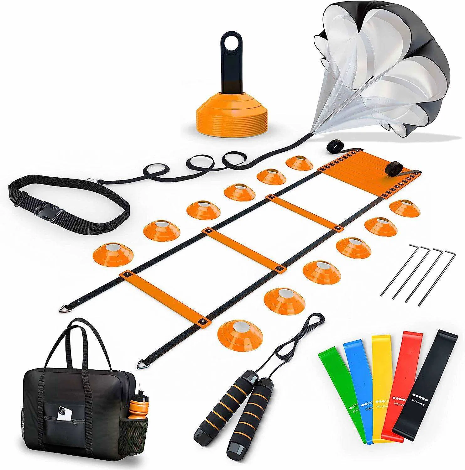 Sport Colorful Football Equipment Speed Agility Training Set Cone Marker Cones Football Soccer Training Equipment