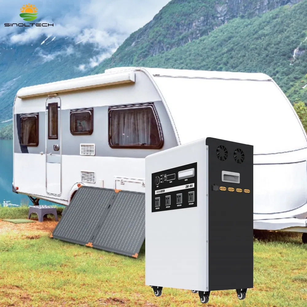 3000W Solar Power Generator LiFePO4 Battery AC/DC Output off-Grid Power Solution