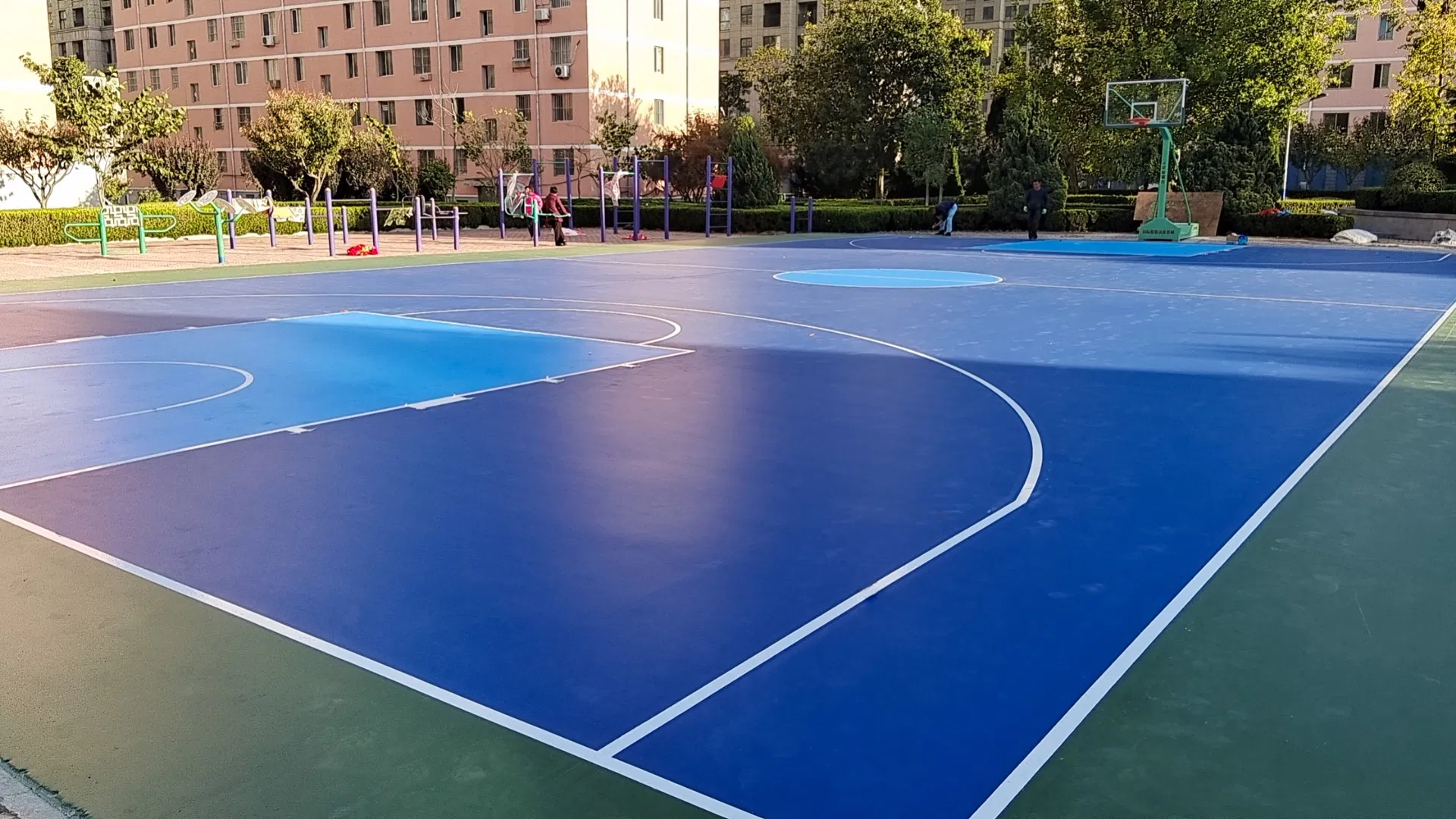 Eco-Friendly Sports Court Surface with High-Performance Silicon PU Quality