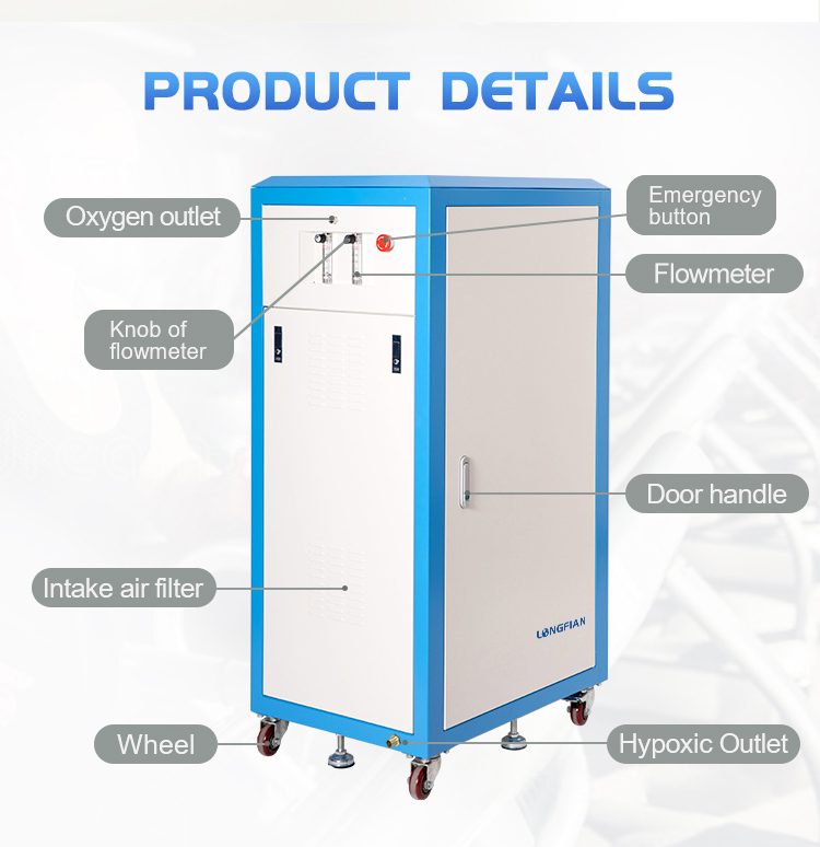 Fitness Equipment Altitude Generator with Breathing Mask Tube Connector Buffer Expansion Bag