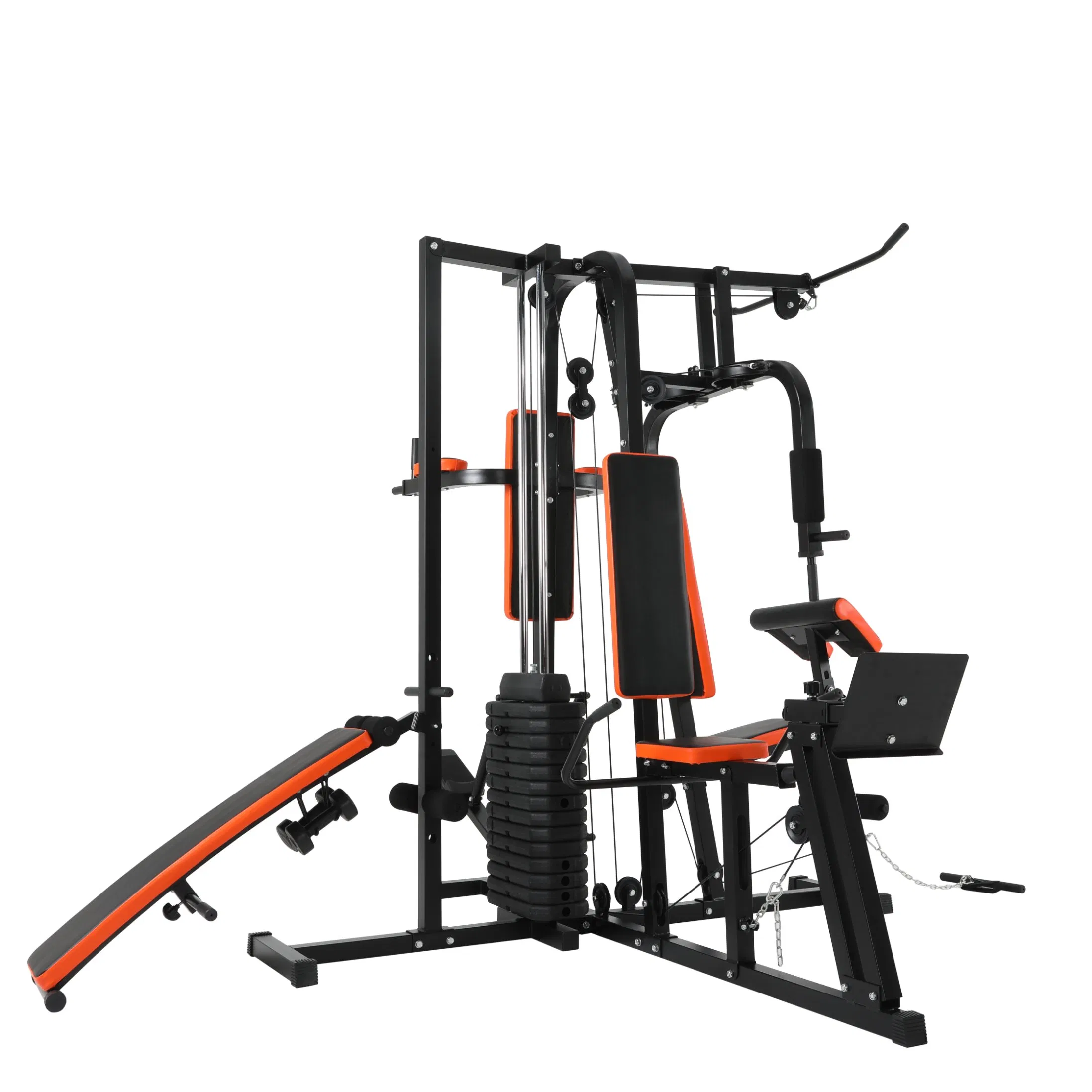 2025 Commercial Home Gym Equipment 100 Kgs Weight Stack with Four Station