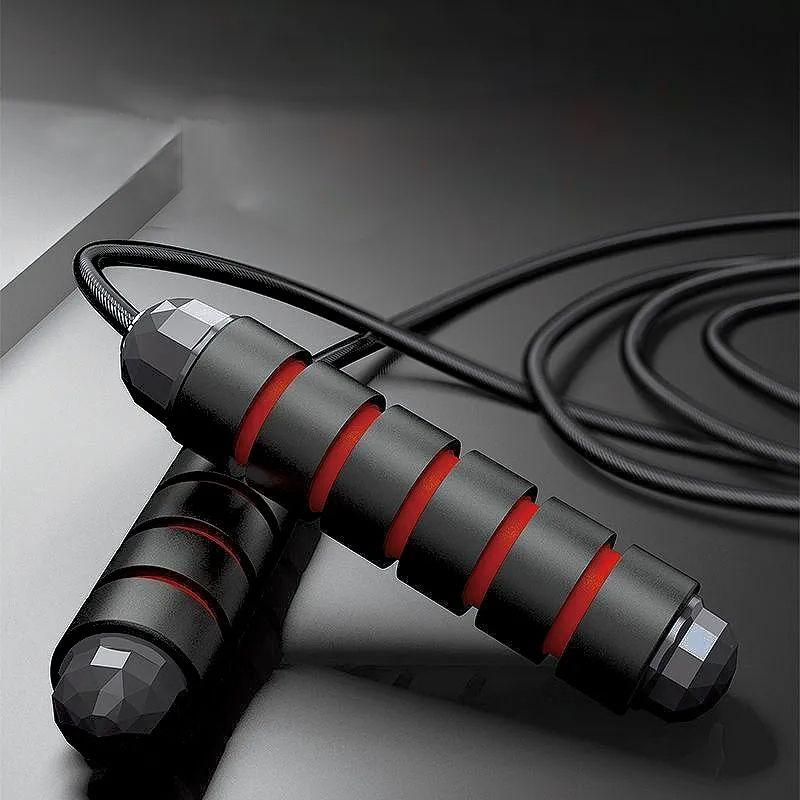High-Speed Performance Smart Speed Jump Rope PVC and Steel Cable with Weighted Bearing for Quick Home Workouts
