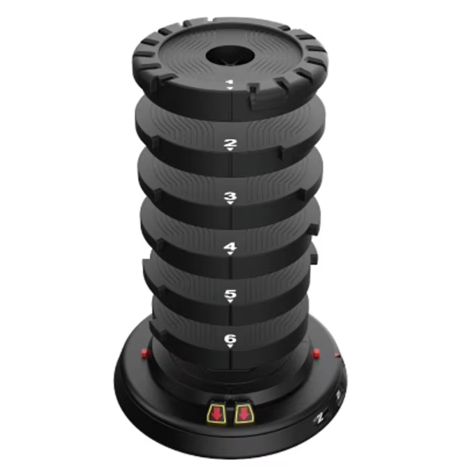 High Quality Fitness Kettlebell Quickly Adjustable Kettlebell 20kg / 44lb with Weight Plates 7-Speed Adjustable