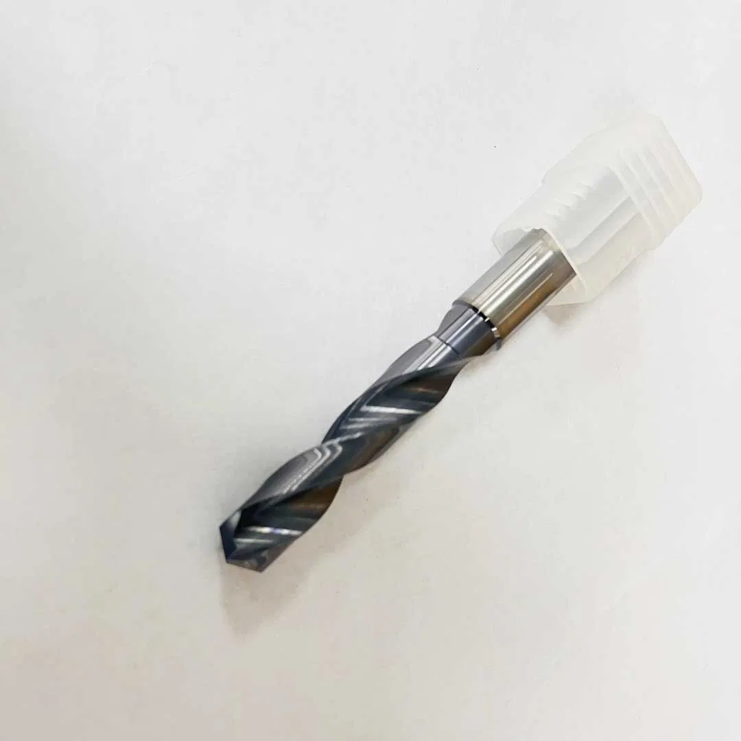 Micro Grain Wear Resistance HRC55 Vertical Angle 118 Degree Coated Solid Carbide Drill Bits for Stainless Steel