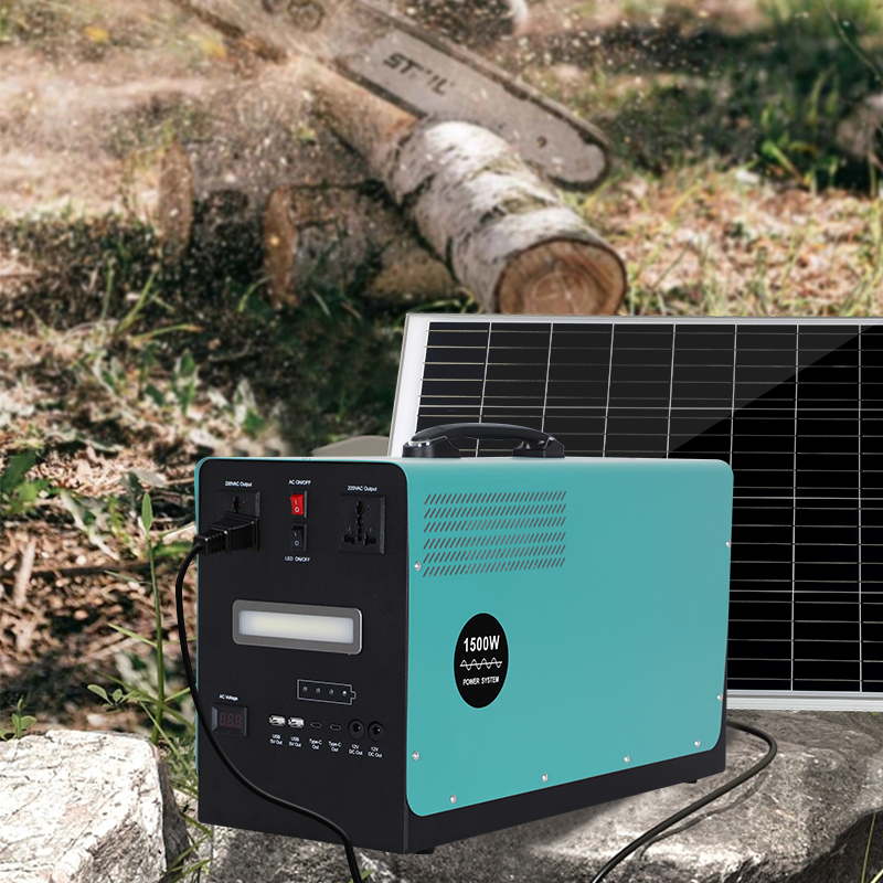 Efficient 500W 1000W 1500W Portable Solar Power System for Outdoors