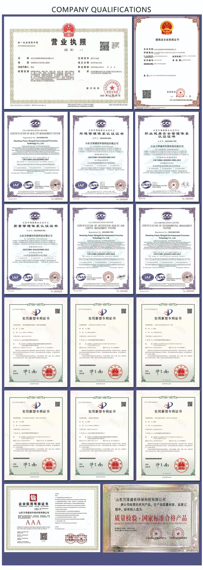Certification Documents