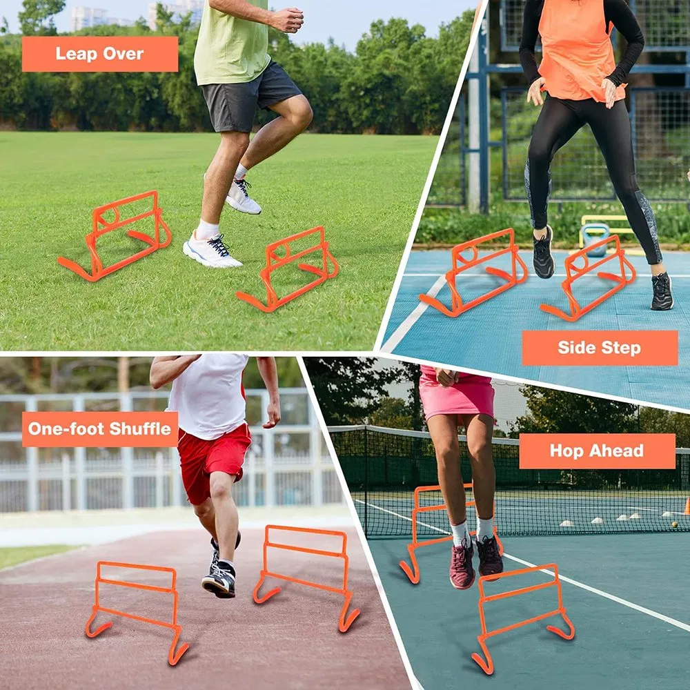 Soccer and Football Fitness Speed Training Adjustable PVC Plastic Agility Hurdles