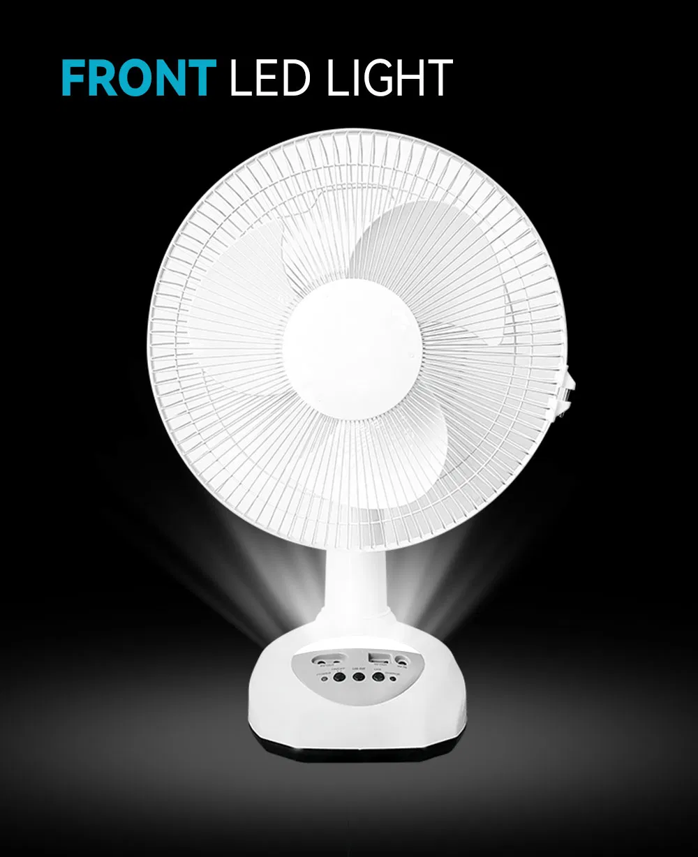 Lighting Mobile Phone Charging Affordable Outdoor Portable off-Grid Rechargeable Solar Table Fan